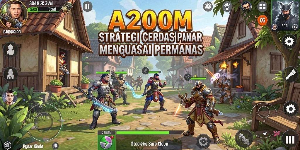 Tampilan gameplay A200M yang menegangkan dan strategis.