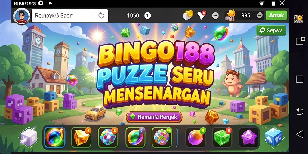 Screenshot gameplay BINGO188 menampilkan aksi seru dalam menyelesaikan tantangan Puzzle.