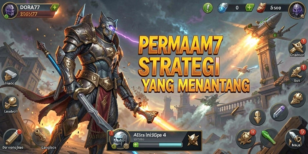 Screenshot menampilkan pertarungan taktis dalam DORA77 dengan strategi unik.