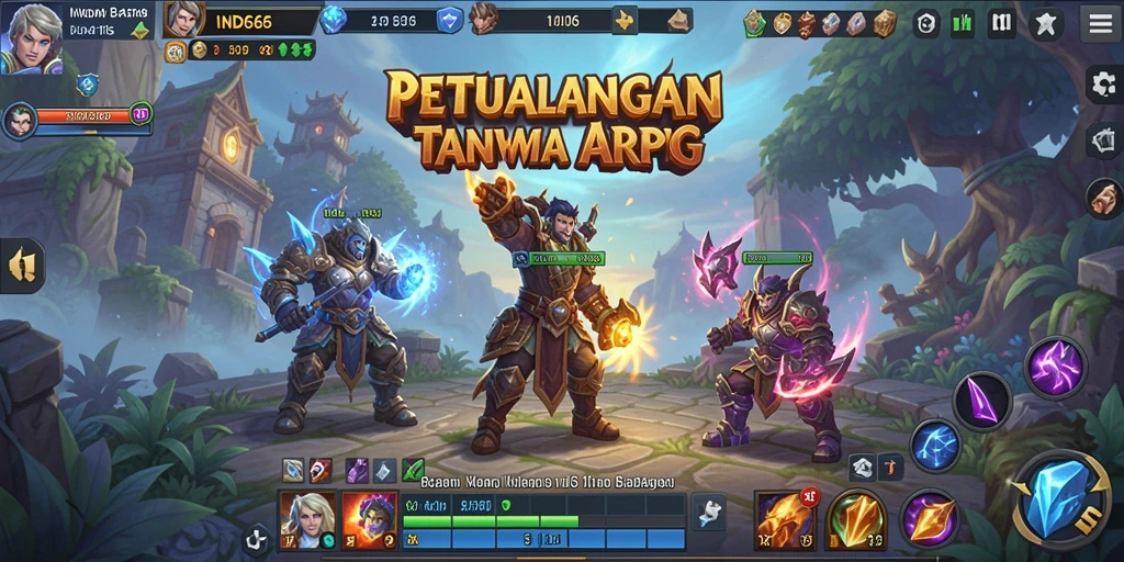 Tampilan gameplay menarik dari IND666 dengan aksi ARPG yang mendebarkan.