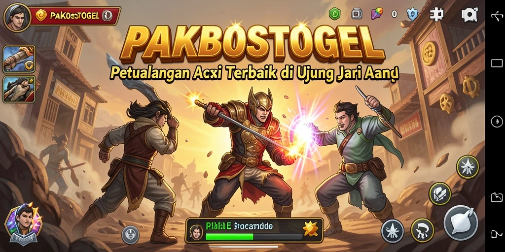 Tampilan seru gameplay PAKBOSTOGEL dengan aksi mendebarkan.