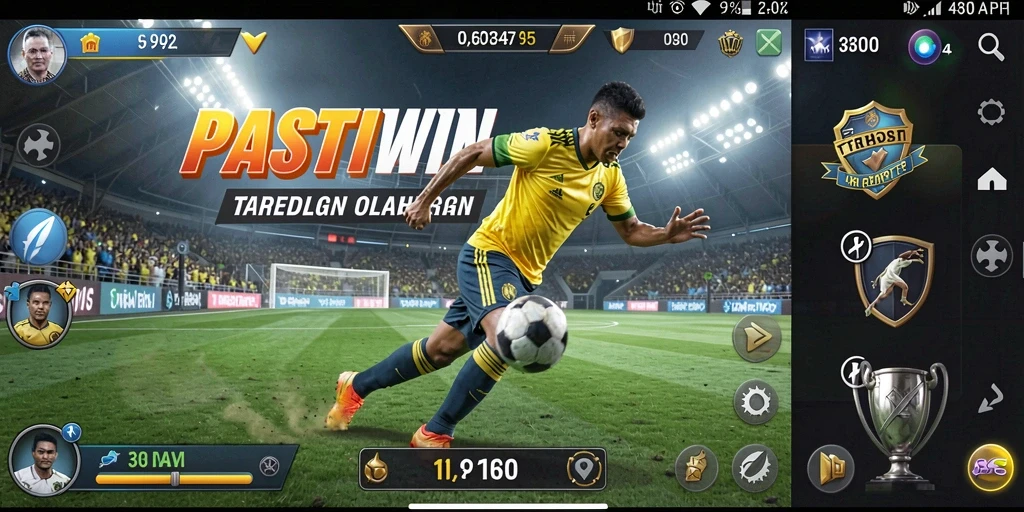 Tampilan menarik dari gameplay taruhan olahraga di PASTIWIN.