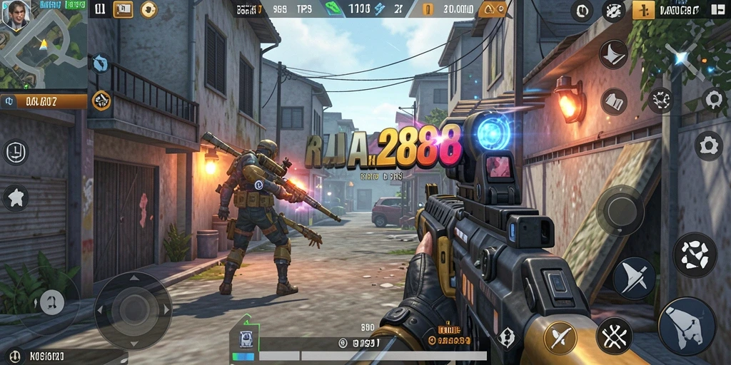 Tampilan aksi mendebarkan dalam gameplay RAJA288