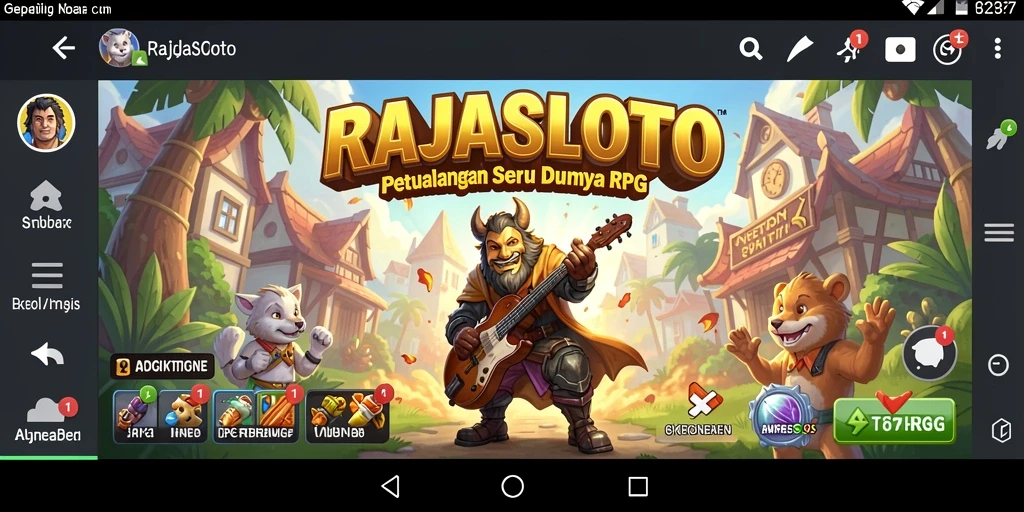 Screenshot gameplay RAJASLOTO menampilkan aksi seru dalam dunia RPG yang menawan.