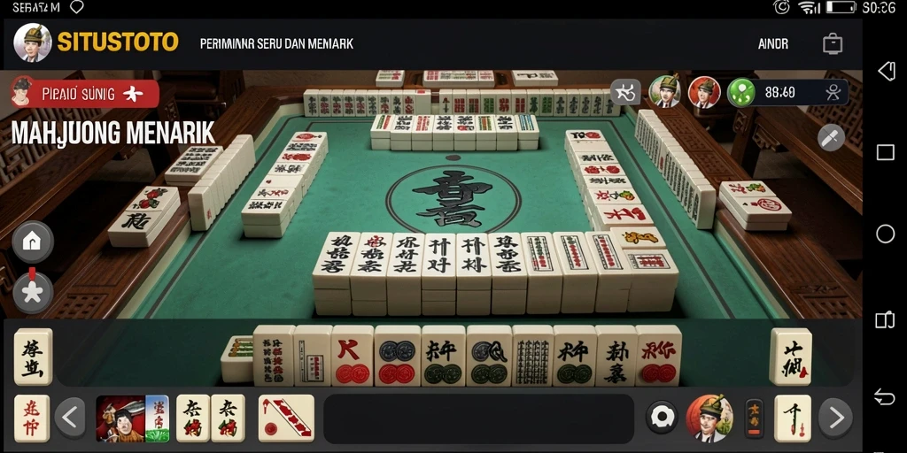 Tangkapan layar SITUSTOTO menampilkan permainan Mahjong yang seru dan menantang.