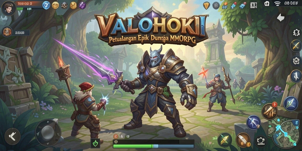 Gameplay seru VALOHOKI dengan aksi misi dan eksplorasi.