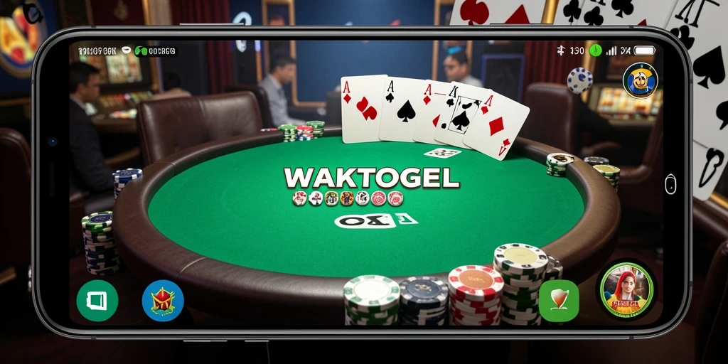 Screenshot gameplay WAKTOGEL yang menunjukkan keseruan bermain Poker.